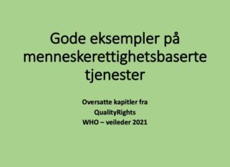 Eksempler på menneskerettighetsbaserte tjenester fra WHO – veilederen