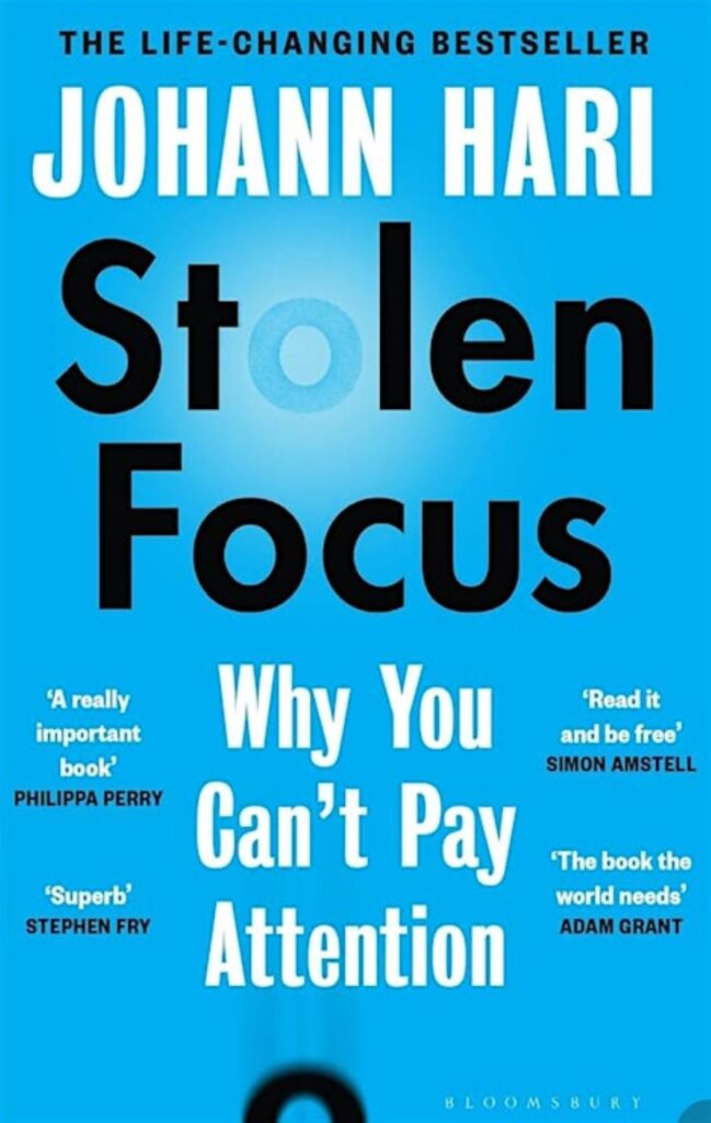 Bokomslag - Johann Hari - Stolen Focus - Why You Can't Pay Attention