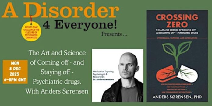 2025-12-08 AD4E Anders Sørensen Bilde av plakat - A disorder 4 Everyone! Med Anders Sørensen +8.12.2025
