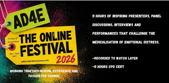 AD4E - A DISORDER FOR EVERYONE - THE ONLINE FESTIVAL 2026 Plakat - A DISORDER FOR EVERYONE - THE ONLINE FESTIVAL 2026